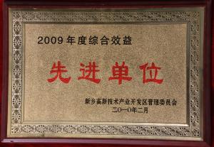 2009年綜合績效先進(jìn)單位